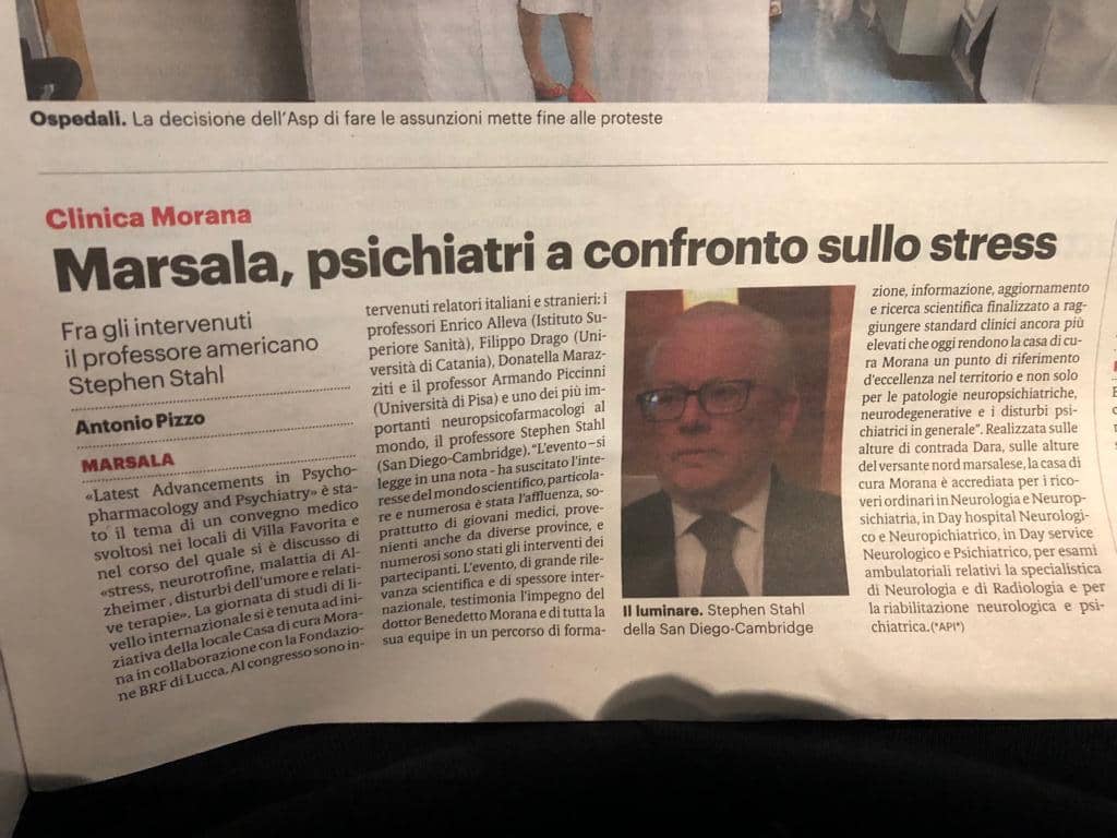 Congresso Psichiatri a confronto sullo stress - Casa di Cura Morana, Marsala (Trapani)
