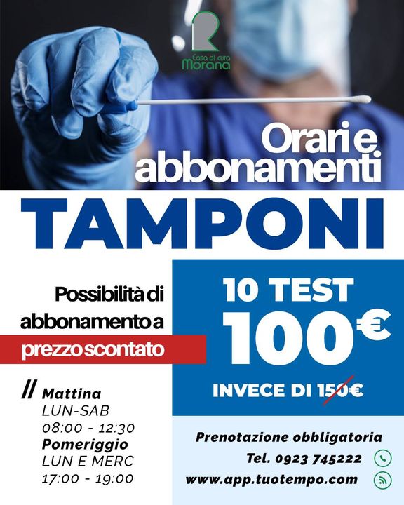 🔴 Orari e abbonamenti #TAMPONI