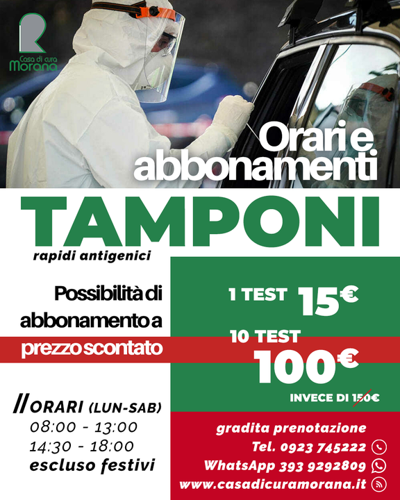 🔴 Orari e abbonamenti #TAMPONI in modalità #DRIVEIN