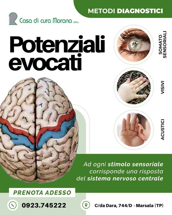 I #Potenziali #Evocati sono tra le metodiche diagnostiche impiegate presso Casa di Cura Morana .