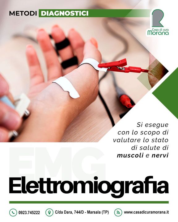 L' #elettromiografia (EMG) è un'indagine diagnostica che si esegue con lo scopo di valutare lo stato di salute di #muscoli e #nervi.