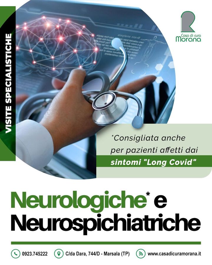 Tra i servizi ambulatoriali offerti da Casa di Cura Morana a Marsala (TP) vi sono le #visite #specialistiche Neurologiche e Neuropsichiatriche.