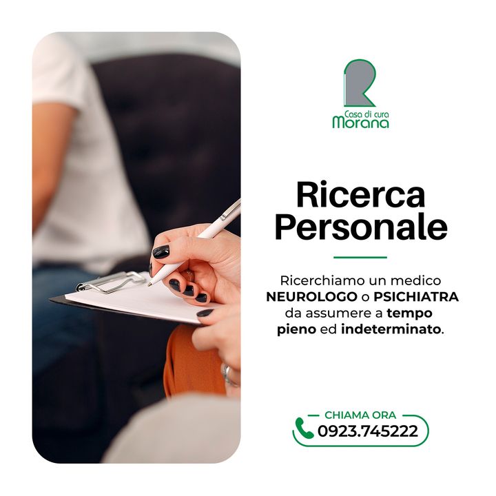 𝗥𝗜𝗖𝗘𝗥𝗖𝗔 𝗣𝗘𝗥𝗦𝗢𝗡𝗔𝗟𝗘 👨‍⚕️

Ricerchiamo un medico #neurologo o #psichiatra da assumere